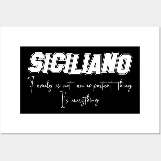 Siciliano Second Name, Siciliano Family Name, Siciliano Middle Name Wall Art by JohnstonParrishE8NYy